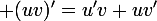 \large (uv)'=u'v+uv'