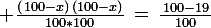 \large%20\frac{(\,100-x)\,(100-x)}{100*100}\,=\,\frac{\,100-19\,}{100}