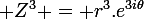 \large Z^{3} = r^{3}.e^{3i\theta}