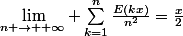\lim\limits_{n \to +\infty} \sum_{k=1}^n\frac{E(kx)}{n^2}=\frac{x}{2}