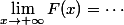 \lim\limits_{x\to+\infty}F(x)=\cdots