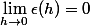 \lim_{h\to0}\epsilon(h)=0