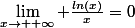 \lim_{x\to +\infty} \frac{ln(x)}{x}=0