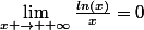\lim_{x \to +\infty}\frac{ln(x)}{x}=0