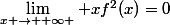 \lim_{x \to +\infty } xf^{2}(x)=0