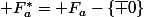 \mathbb F_a^*=\mathbb F_a-\{\bar 0\}