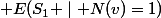 \mathbf E(S_1 \mid N(v)=1)