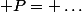 \mathcal P= \ldots