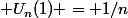 \mathcal U_n(1) = 1/n