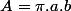 \mathscr{A}=\pi.a.b