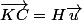 \overrightarrow{KC}=H\overrightarrow{u}