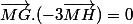 \overrightarrow{MG}.(-3\overrightarrow{MH})=0