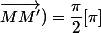 \widehat{(\overrightarrow{AM};\overrightarrow{MM'})}=\dfrac{\pi}{2}[\pi]