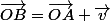 \overrightarrow{OB}=\overrightarrow{OA}+\overrightarrow{v}