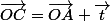 \overrightarrow{OC}=\overrightarrow{OA}+\overrightarrow{t}