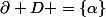 \partial D =\{\alpha\}