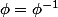 \phi=\phi^{-1}