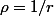 \rho=1/r