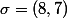 \sigma=(8,7)