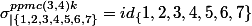 \sigma_{|\{1,2,3,4,5,6,7\}}^{ppmc(3,4)k}=id_\{1,2,3,4,5,6,7\}&nbsp;&nbsp; k\in \N^*