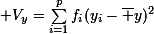 \small V_y=\sum_{i=1}^pf_i(y_i-\bar y)^2