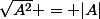 \sqrt{A^2} = |A|