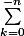 \sum_{k=0}^{-n}