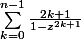 \sum_{k=0}^{n-1}{\frac{2k+1}{1-z^{2k+1}}}