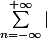 \sum_{n=-\infty}^{+\infty}\left\lvert&nbsp;&nbsp;\frac{e^{-ian} - e^{-ibn}}{2\pi\cdot in} \cdot e^{inx} \right\rvert&nbsp;&nbsp;= \sum_{n=-\infty}^{+\infty} \left\lvert \frac{\sin(n(\frac{b-a}{2}))}{\pi*n}\right\rvert = \frac{2}{\pi} \sum_{n\ge 1} \left\lvert \frac{\sin(n(\frac{b-a}{2}))}{n}\right\rvert 
