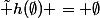 \tilde h(\emptyset) = \emptyset