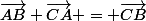 \vec{AB}+\vec{CA} = \vec{CB}