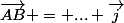 \vec{AB} = ... \vec{j}