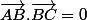 \vec{AB}.\vec{BC}=0