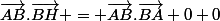 \vec{AB}.\vec{BH} = \vec{AB}.\vec{BA}+0+0