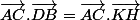 \vec{AC}.\vec{DB}=\vec{AC}.\vec{KH}