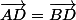 \vec{AD}=\vec{BD}