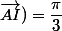 Mes(\vec{AB} ;\vec{AI})=\dfrac{\pi}{3}