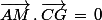\vec{AM}\,.\,\vec{CG}\,=\,0