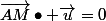 \vec{AM}\bullet \vec{u}=0