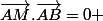 \vec{AM}.\vec{AB}=0 