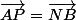 \vec{AP}=\vec{NB}
