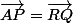 \vec{AP}=\vec{RQ}