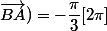 (\vec{BC};\vec{BA})=-\dfrac{\pi}{3}[2\pi]