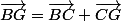 \vec{BG}=\vec{BC}+\vec{CG}
