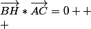 \vec{BH}*\vec{AC}=0 
 \\ 