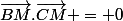 \vec{BM}.\vec{CM} = 0