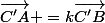 \vec{C'A} =k\Vec{C'B}