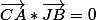 \vec{CA}*\vec{JB}=0