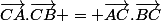 \vec{CA}.\vec{CB} = \vec{AC}.\vec{BC}