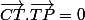 \vec{CT}.\vec{TP}=0